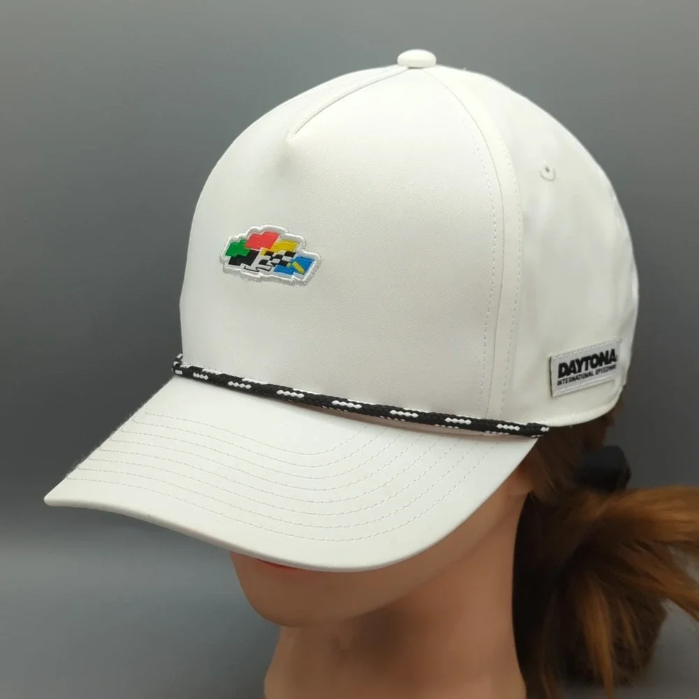 Daytona International Speedway NASCAR Hat Cap White Rope Snapback OSFM